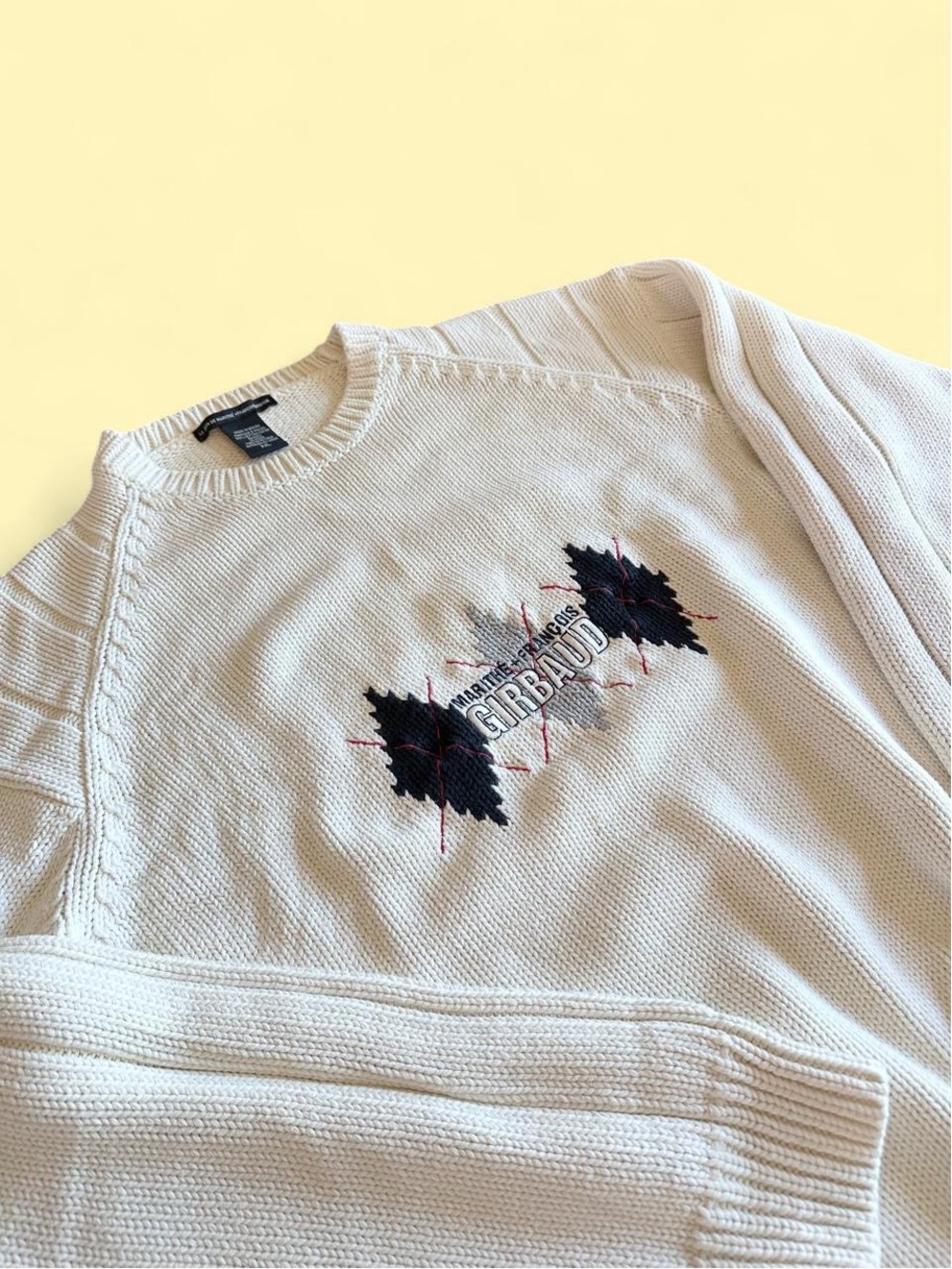 Vintage Y2K Marithé François Girbaud Heavyweight Cotton Knit Sweater Men’s 2XL